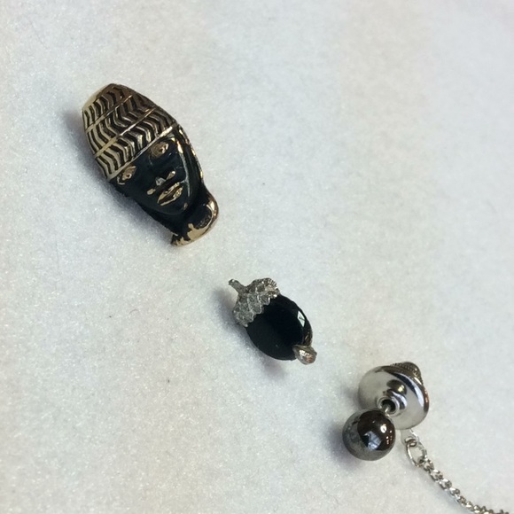 FINAL SALE PRICE Men’s Pearl, Foreigner & Acorn Tie Tack Set - Picture 5 of 6